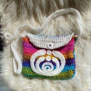 Bassnectar Rainbow Knit Crossbody Purse
